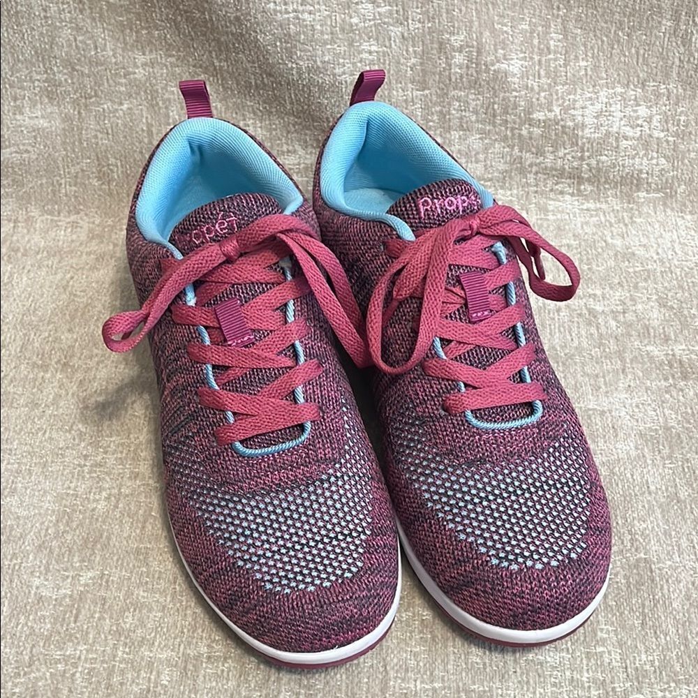 Propet Pink and Blue Sneakers Lightweight Athletic Shoes
